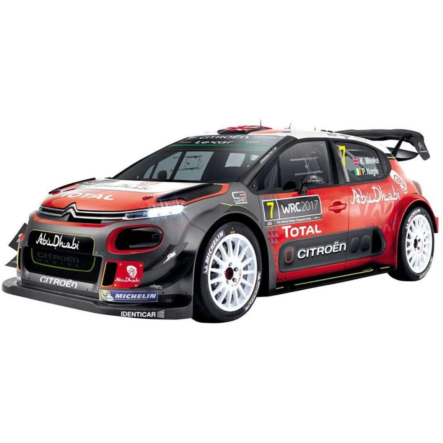 Mondo Motors, CITROEN C3 WRC, 1: 24 Scale Model, Up to 8 km/h Speed, Children's Toy Car 63536