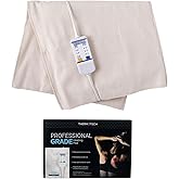 Thermotech Moist Heating Pad, Digital Timer, King 26 x 14 in | Digital temperature and timer controller, auto shut-off, no water needed, removable flannel cover, 26 x 14 in