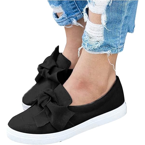 Bandolino Bryce Black Knit Slip-On Sneakers with Bow, NEW, size 12 Bandolino Bryce Bow Slip On Sneakers | Belk main image 2