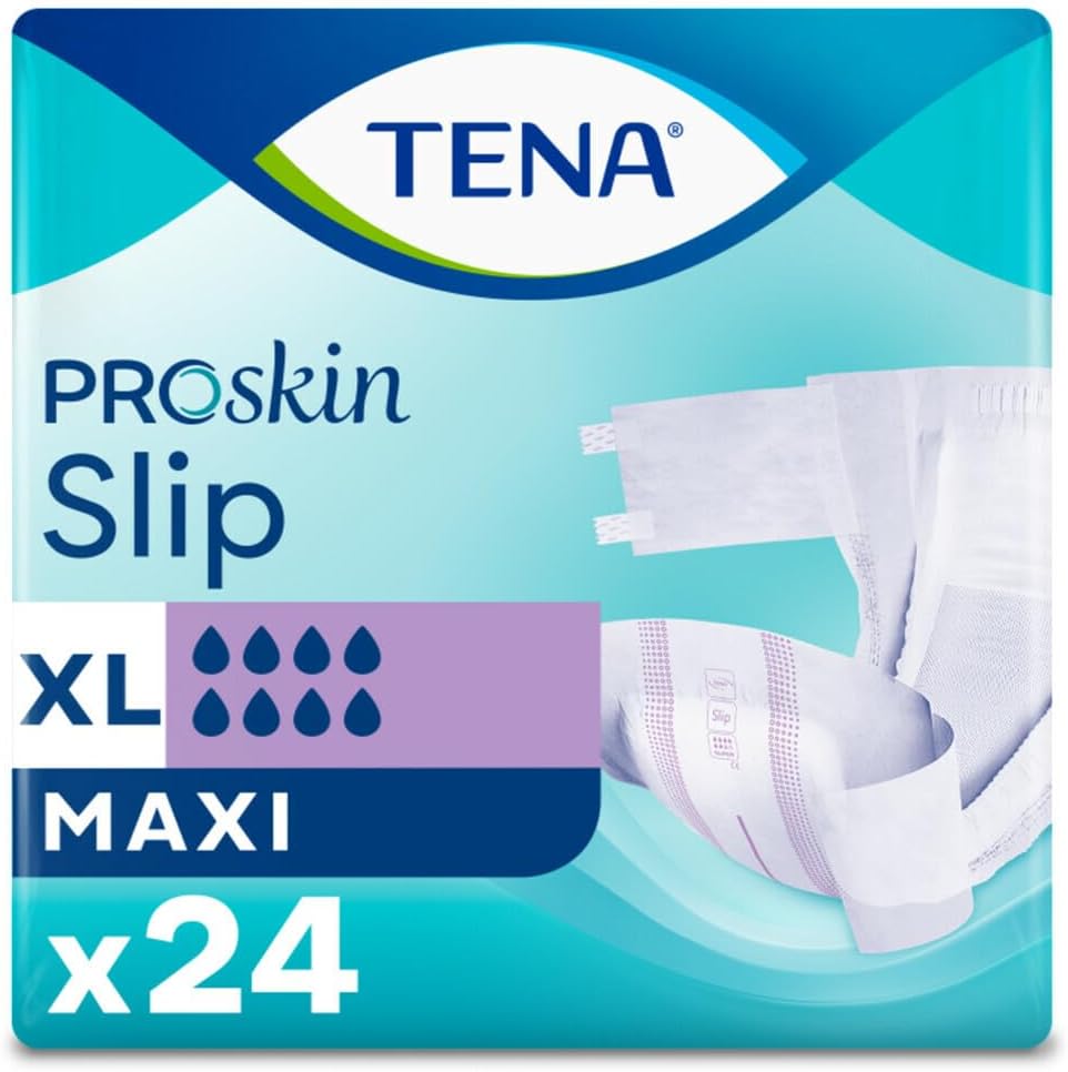 TENA Proskin Slip Maxi Unisex XL Incontinence Diapers 24 Pack