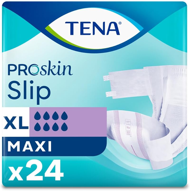 TENA Proskin Slip Maxi Unisex XL Incontinence Diapers 24 Pack