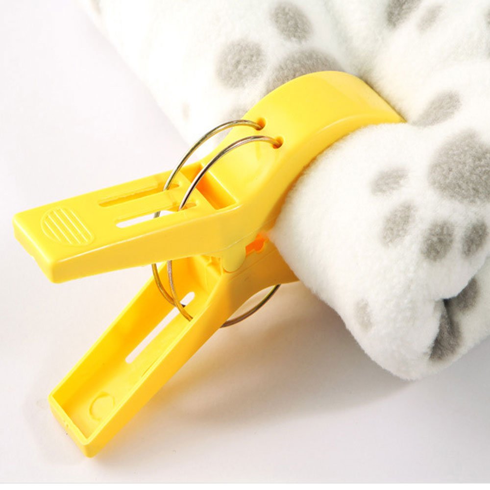 Strandtuch Clips, July Miracle 12pcs große winddichte Kunststoff Badezimmer Handtuch Clips, Quilt Clamps Wäscheklammern für Pool Stühle, Wäsche, Liegen und Sonnenliegen