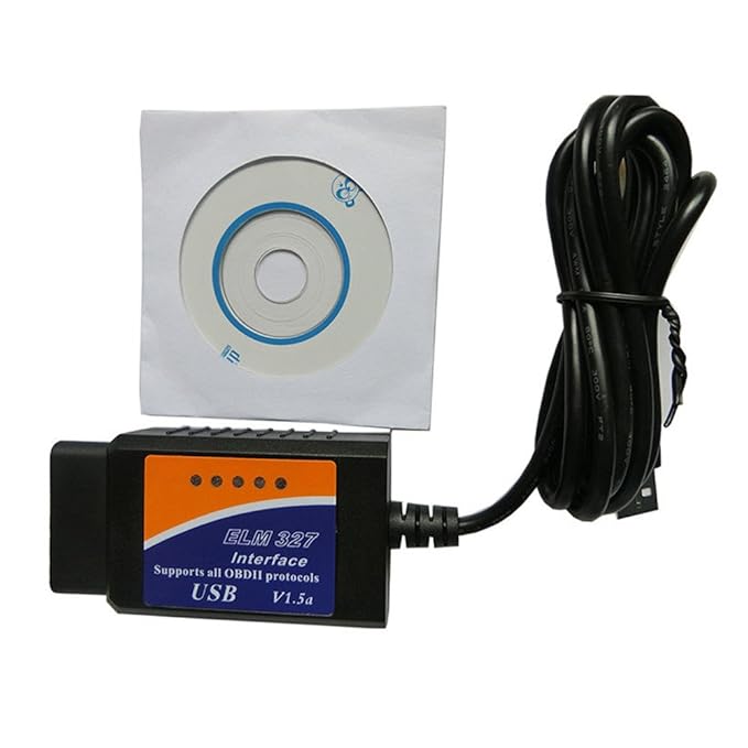 Shine @ V1.5 Diagnoseschnittstelle Scanner ELM327 OBDII OBD2 USB Auto Diagnose Scan