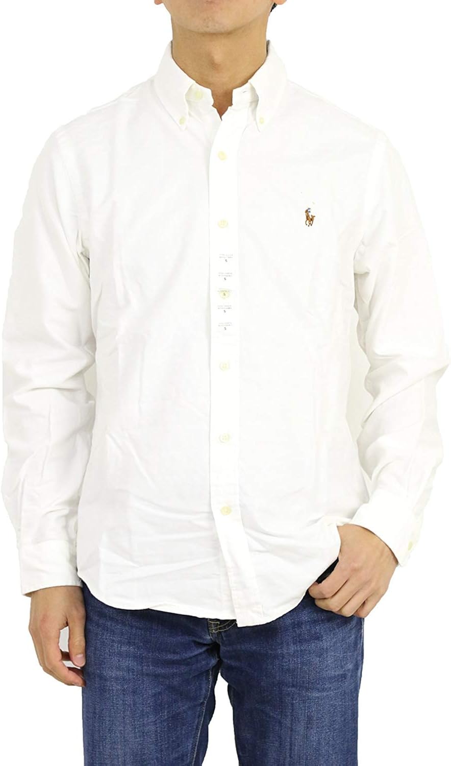 kids white ralph lauren shirt