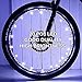 DAWAY Bright Led Bike Wheel Light A01 Waterproof Bicycle Tire Light Strip, Safety Spoke Lights, Cool Bike Accessories, Light Up Wheels, Lightweight, 2 Modes, Include Battery, 1 Year Warranty, White