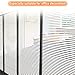 Wopeite Frosted Stripe Window Film 35.4 inches by 78.7inches Window Cling Stained Glass Decorative Films for Meeting Room Home Office Meeting Rooms Glass Window Doors