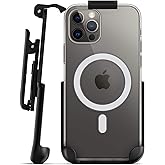 Encased Belt Clip Compatible with Apple Clear Case (iPhone 12/12 Pro) Holster Only - Case is Not Included
