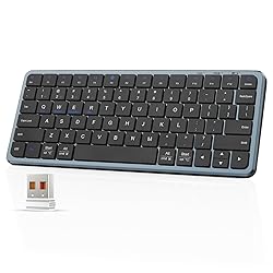 YORUNOHOSHI 2.4G Wireless Keyboard, Ultra Slim Dual