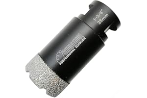SHDIATOOL Diamond Core Drill Bits 1-3/8 Inch for Porcelain Ceramic Tile Marble Brick Vacuum Brazed Hole Saw 35mm
