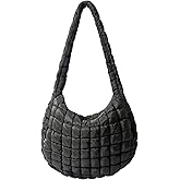 Puffer Tote Bag Large Puffy Tote Bag Quilted Tote Bag Soft Quilted Crossbody Bag Carryall Hobo Handbags for Women Girl