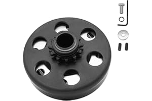 GYMMEDS Centrifugal Clutch 3/4" Bore 12 Tooth for #35 Chain, Fit for 3/4" Bore Pedator 212cc, Honda GC GX and Most 2-6.5HP Small Engines performance Parts, MiniBike, Go Kart, Included Bolt and Washer Kit.