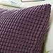 CaliTime Cozy Throw Pillow Cover Case for Couch Sofa Bed Comfortable Supersoft Corduroy Corn Striped Both Sides 18 X 18 Inches Deep Purple