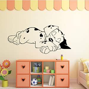 nvhaishiwo Dormir Lindo Perro Etiqueta de la Pared para Habitaciones de
