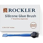 Rockler 7 Inch Silicone Glue Brush for Woodworking, Easy-Clean Applicator | Silicone Glue Brush &ndash; Smooth Glue Application &ndash; Glue Applicator &ndash; Easy-Clean Silicone Bristles &ndash; 7" Reusable Design