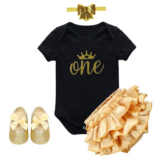 4tlg/3tlg Neugeborene Baby Mädchen Kleidung Kurzarm Strampler Anzug Body Overall Rüschen Shorts Hose Kopfband Schuhe 1. Jahr 