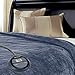 Sunbeam Heated Blanket | Microplush, 10 Heat Settings, Lagoon Blue, Full - BSM9KFS-R531-16A00
