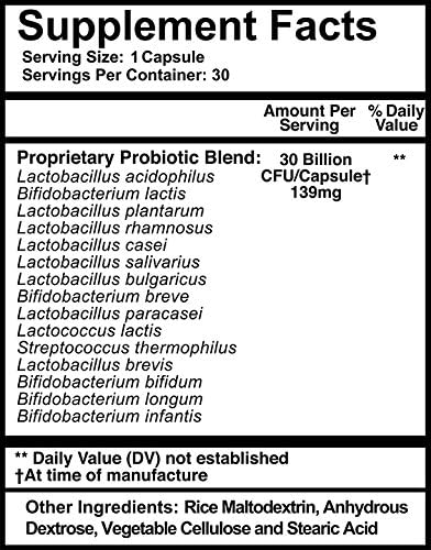 Nucific Probiotic Complex Optimum Digestion Nutrient Absorption Better Overall Health 30 Capsules