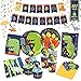 227 Pcs Dinosaur Birthday Party Supplies and Decorations - Serves 16 – Napkins | Utensils | Plates | Invitations | Cake Wrappers & Toppers | Cups | Table Cloth | Birthday Banner