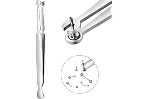 DJCIW Multi-Purpose Piercing Clamp Tool,Piercing Removal Tool-Perfect to Change and Remove Cartilage,Lip and Nose Jewelry Remove Ball Back Earrings