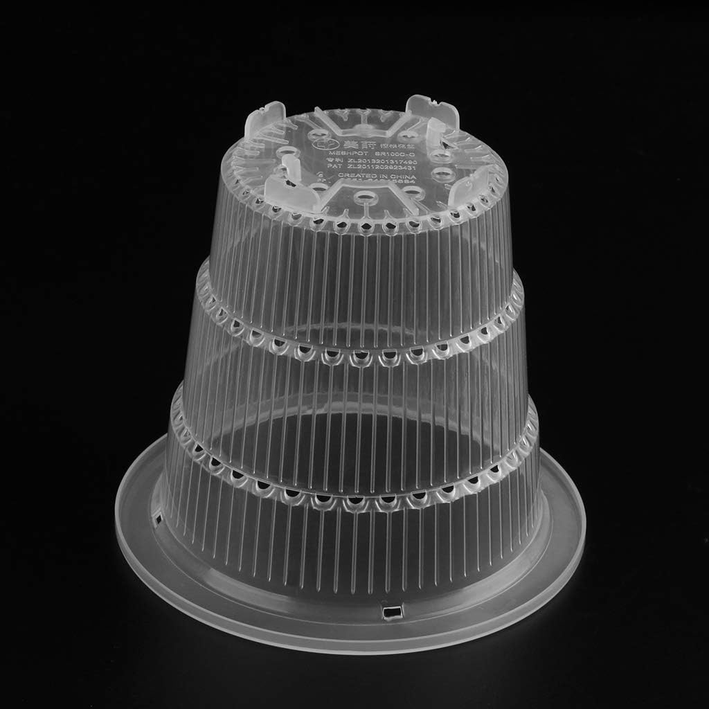 Dabixx Pot En Plastique Transparent Pour Orchidee 10 Cm Pots De Fleurs Jardin