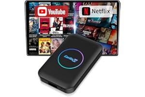 Wireless CarPlay Adapter for iPhone and Android Phones, CarlinKit Ai Box(LITES4), Support HDMI Input,Androi d System,Androi d