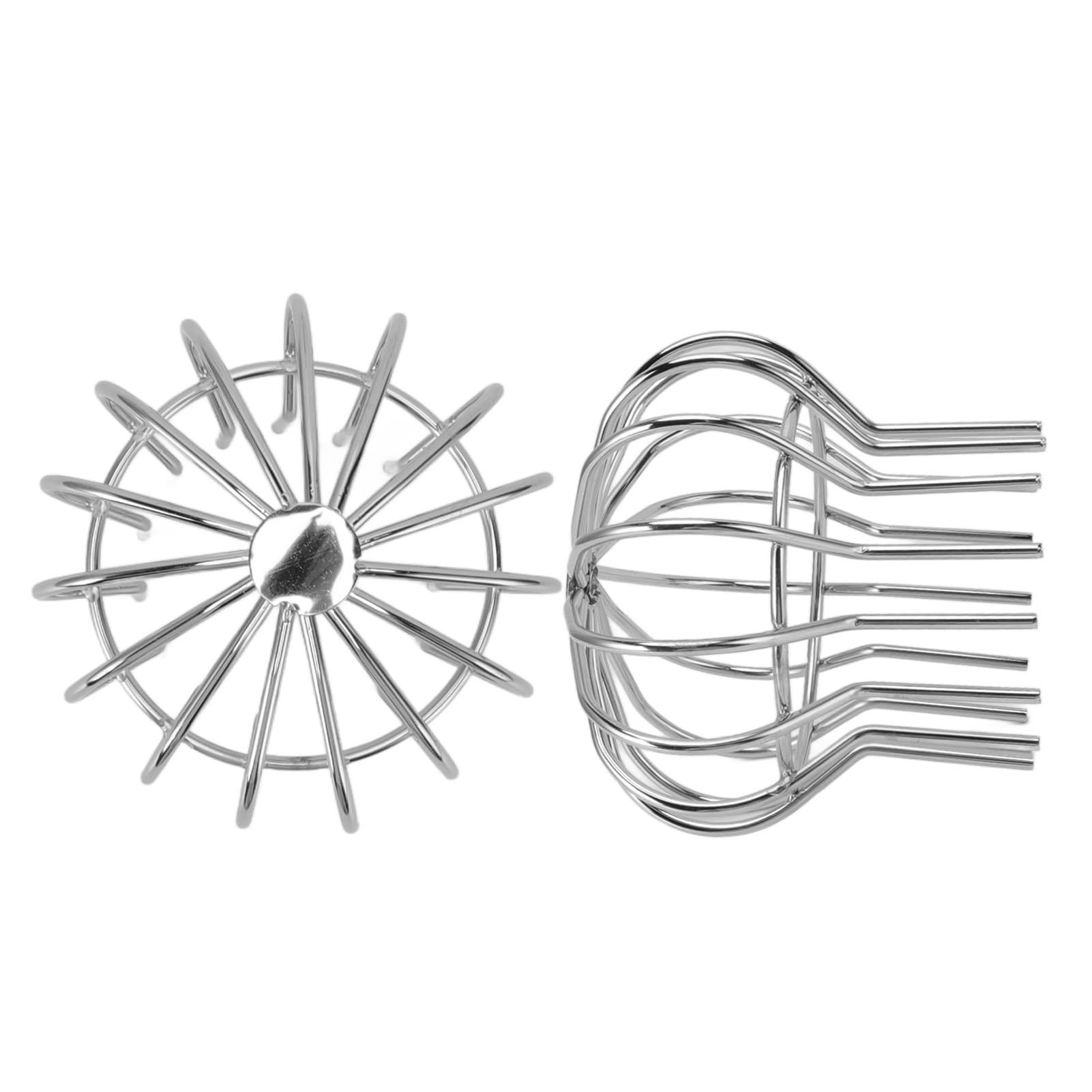 HERCHR Gutter Pipe Leaf Guard Wire Balloon Stainless Steel Filter Strainer for Round Downspout Protectors Balloon Shape Downspout Filter Drain Guards Stops Leaves