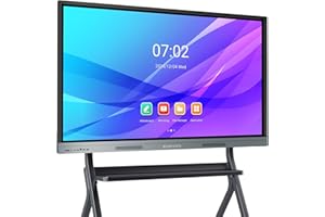 EUNIVON Interactive Whiteboard, 65'' 4K UHD Smart Whiteboard with 13MP Camera, 8+128GB Interactive Touch Screen Smartboard, Smart Board for Classroom and Business (Wall Mount Included)