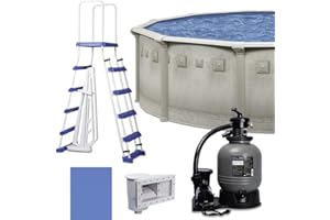 GENERIC Laredo 24' x 52" SPR+ Easy-Build Steel Above Ground Swimming Pool Kit by WaterThat