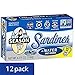 Season Sardines in Water, 4.375-Ounce Tins (Pack of 12)