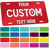 Custom License Plate, 6x12in Aluminum, Made in USA, Christmas Gift Dad | 6x12 Inches, Rust Free .040 Aluminum, Made in USA by Sigo Signs