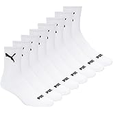 PUMA mens High Quarter Crew Socks (8-pack)