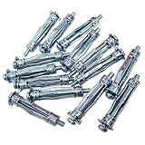 T.K.Excellent Heavy Duty Zinc Plated Steel Molly Bolt Hollow Drive Wall Anchor Screws Set for Drywall, Hollow Wall Anchor 11x52mm Assortment Kit,70 Pieces