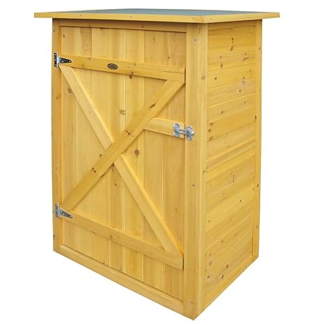 Habau 3103 Gartenschrank Flachdach, 75 x 56 x 117 cm