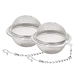 Fu Store 2pcs Stainless Steel Mesh Tea Ball 2.1