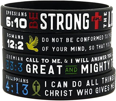 Ezekiel Gift Co. Power of Faith Bible Verse Wristbands
