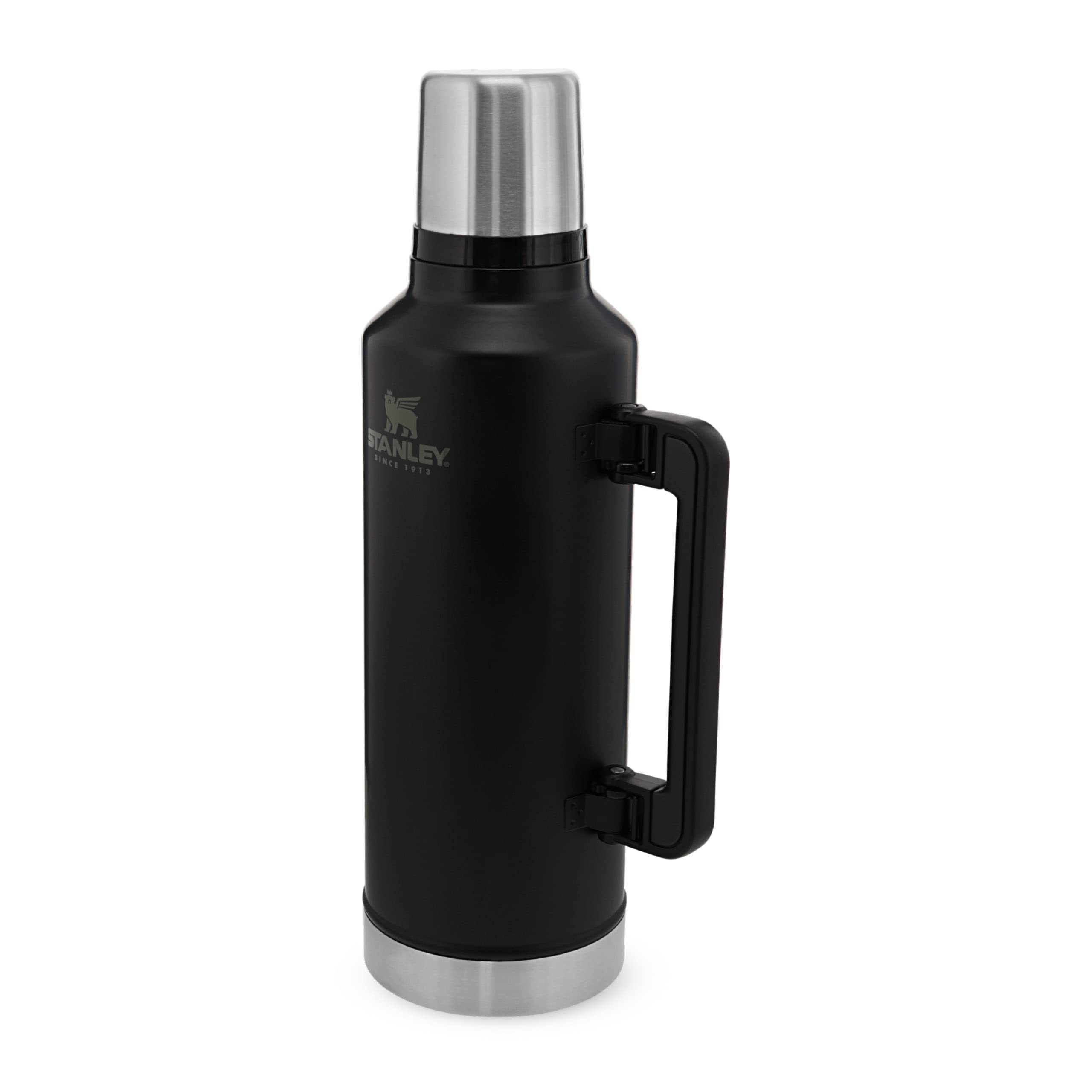 Stanley 1913 Classic Legendary Thermal Flask 2.3L - Keeps Hot Or Cold for 48 Hours - BPA-Free Insulated Bottle - Stainless Steel Coffee Flask - Leakproof - Dishwasher Safe - Matte Black — image 1