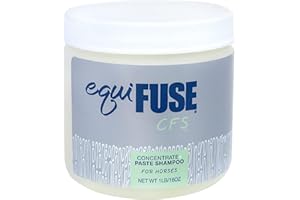 EquiFUSE CFS Concentrate + Paste Horse Shampoo | Formulated for Deep Cleansing and Superior Shine on Hair |100% All-Natural Coat Brightener | 16 oz