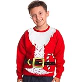 IWALUE Kids Boys Girls Elf Costume Sweatshirt Christmas Santa's Novelty Crewneck Sweater
