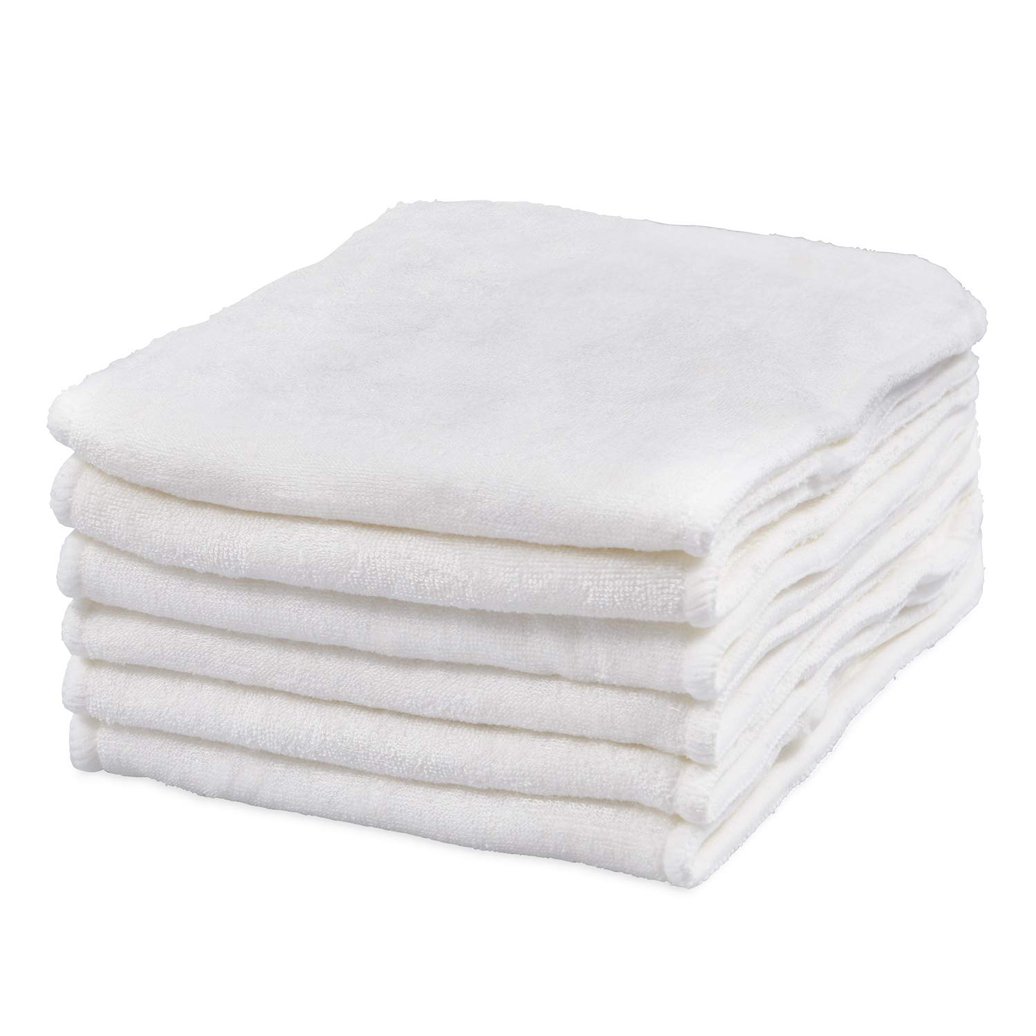 Set of 6 Nappy Inserts Boosters 100% Bamboo for Reusable Nappies - 4-Layer Bamboo Inserts