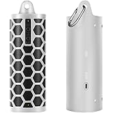 Protective Cover Carrying Silicone Case Compatible with Sonos Roam 2 / Sonos Roam Wireless Portable Bluetooth Speaker (White)