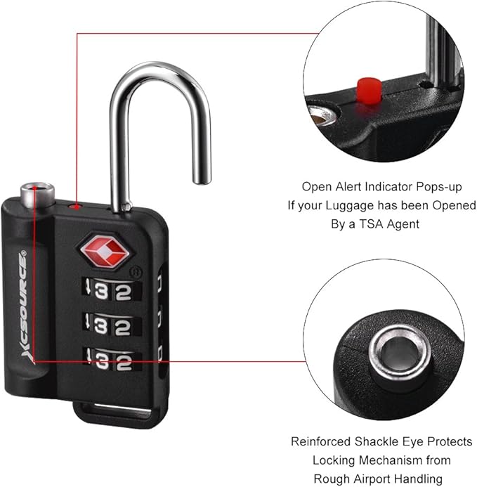 suitcase padlocks sainsburys
