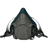 3M Rugged Comfort Half Facepiece Reusable Respirator 6503, NIOSH, Large | Cool Flow Valve Helps Reduce Heat and Moisture, Silicone Faceseal Provides a Firm Seal, Welding, Sanding, Cleaning,Grinding