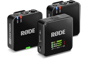 RODE RØDE Wireless GO III (Gen 3) – Compact Wireless Mic – Pristine Audio, 32-bit Float Recording, Automatic Level Control, for Phones, Cameras and Computers (Black)