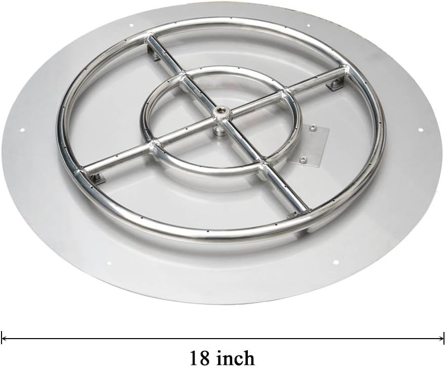 Amazon Com Stanbroil Stainless Steel 18 Round Flat Fire Pit