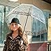 Elite Rain Umbrella Clear Classic Bubble Umbrella