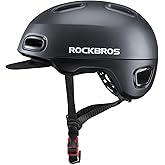 ROCKBROS Bike Helmet for Adults, Adjustable Cycling Helmet for Men & Women [CPSC Safety Certified] Bicycle Helmet for Commuting, Road Biking, Skating