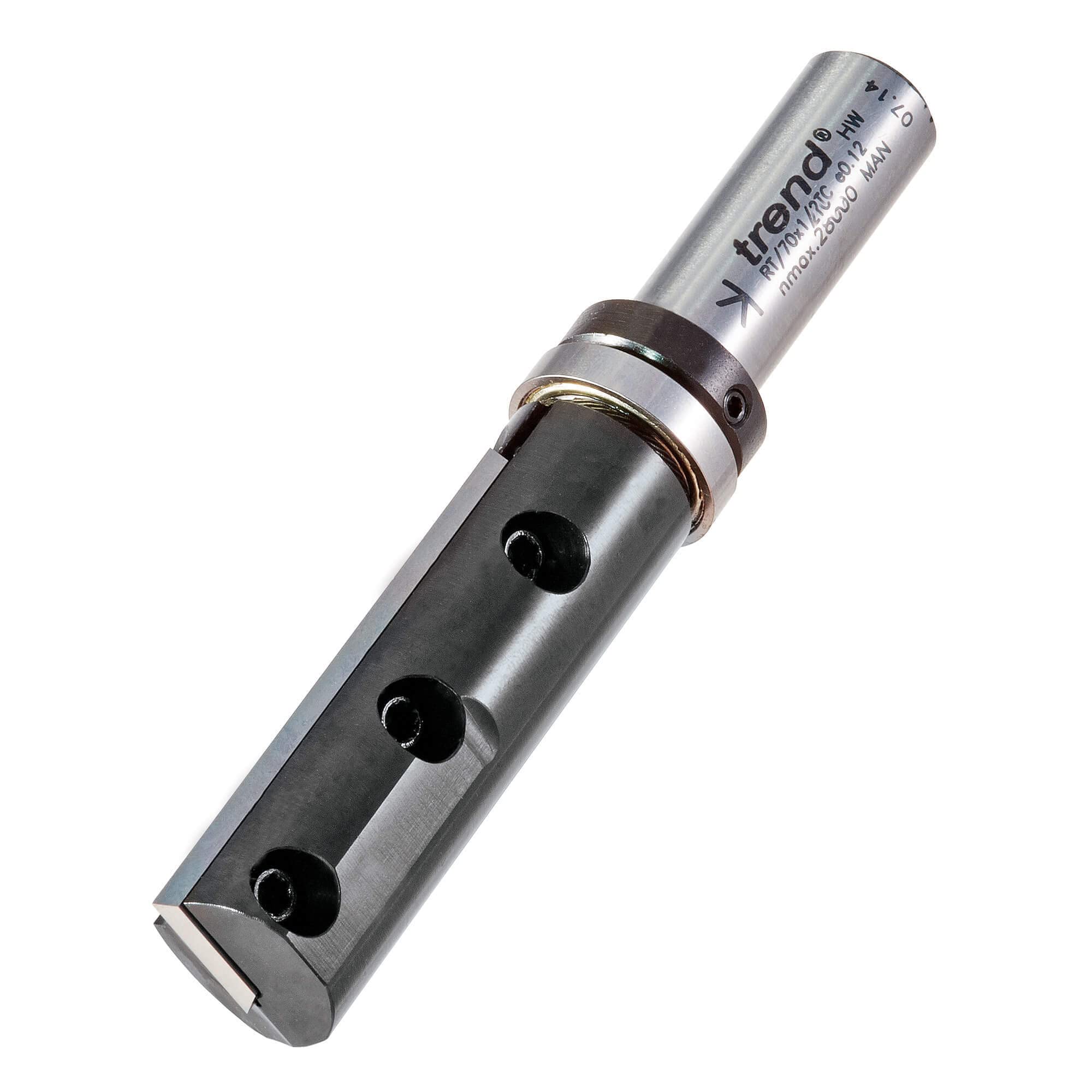 Trend Professional Rota-Tip Profiler, 19.1mm Diameter, 1/2 Inch Shank, 49.5mm Cut Length, Replaceable Tips, RT/70X1/2TC