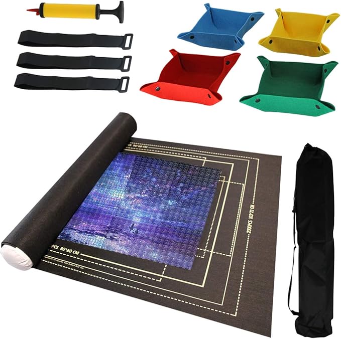 Jigsaw Puzzle Roll Mat Felt Mat Puzzle Storage Saver Up to