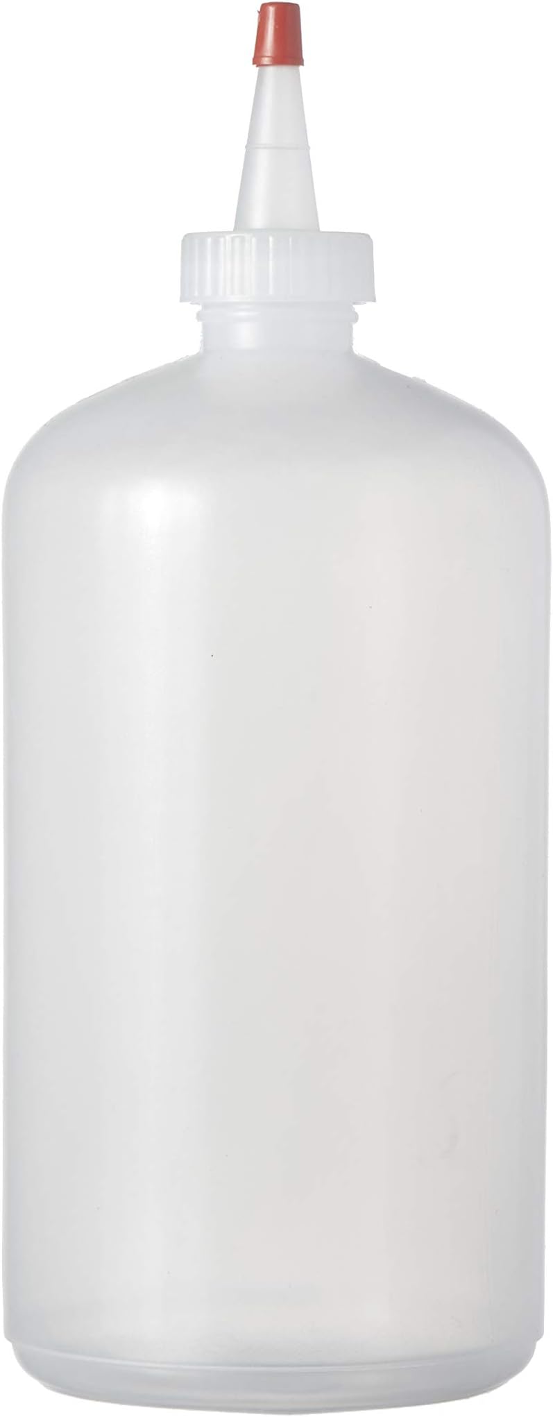 Consolidated Plastics Boston Round Bottles with Yorker Dispensing Cap, LDPE, 32 oz, 12 Piece