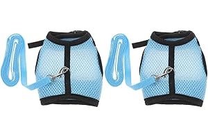 HAPINARY Guinea Pig Harness Leash Set with Soft Cloth Pulling Rope for Small Pets Indoor Use and Decorative Costume Accessori
